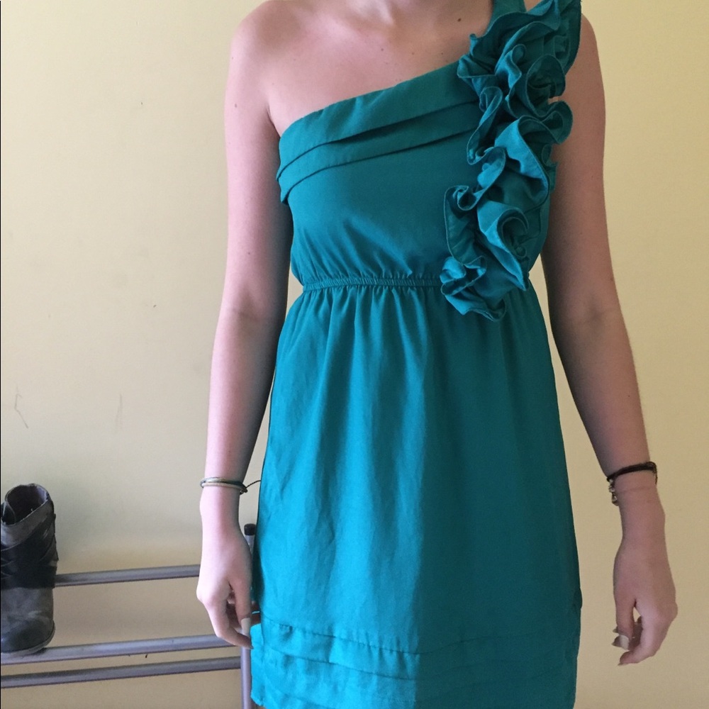 green cocktail dress